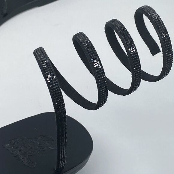 ANCIENT GREEK SANDALS Ofis Low Crystal-Embellished Wraparound Sandals size 39 - Picture 9 of 15